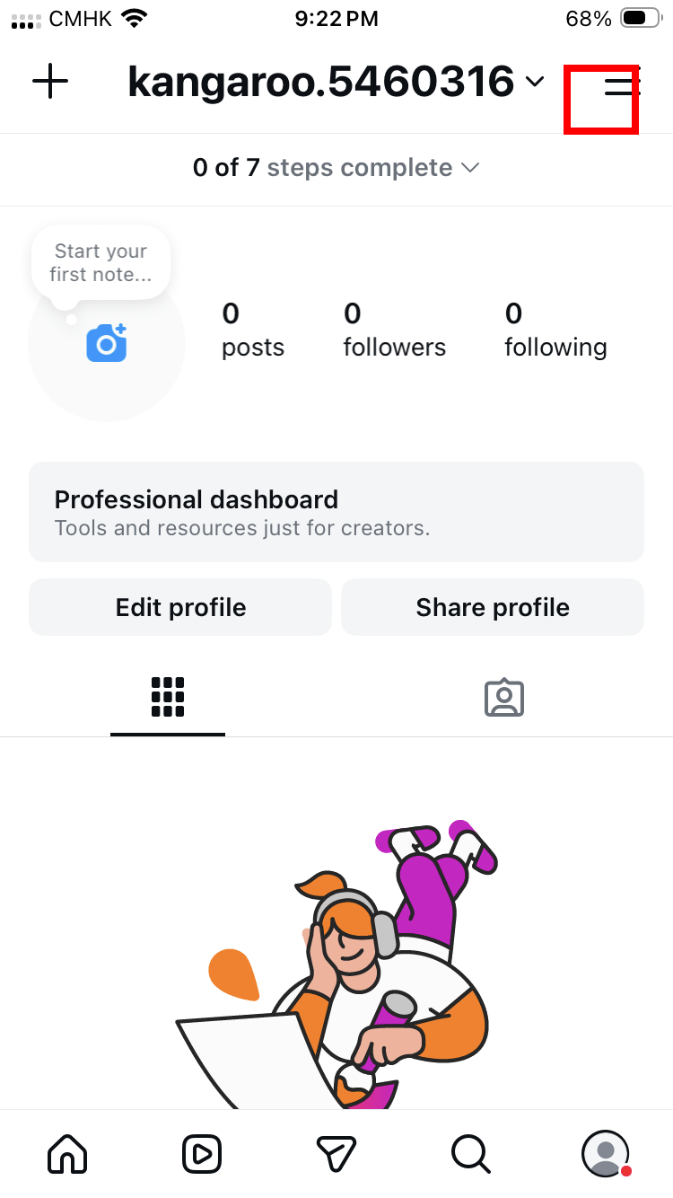 Instagram 個人頁面